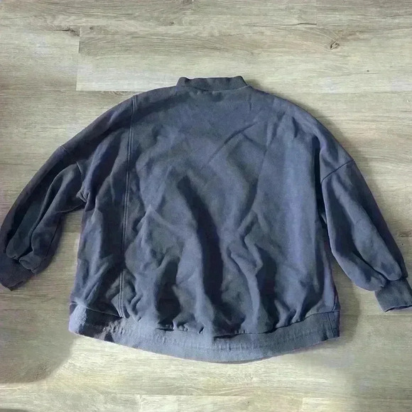 Nap Loungewear Women’s Drawstring High Neck Hem Cotton Sweatshirt sz M - Picture 7 of 7